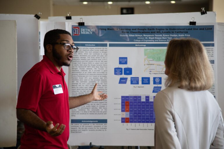 photo of research presenter