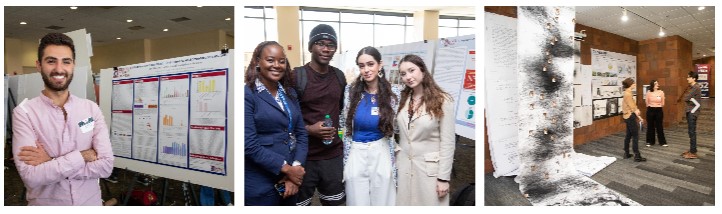 image of students presenting their research posters